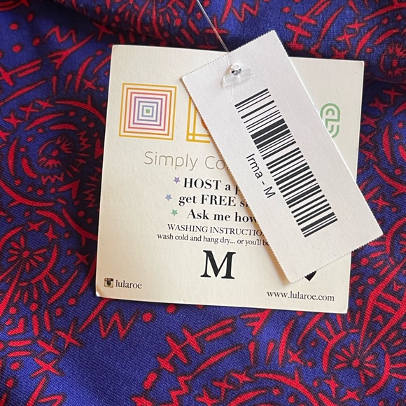 Lularoe Medium Irma Tunic - Picture 6 of 7